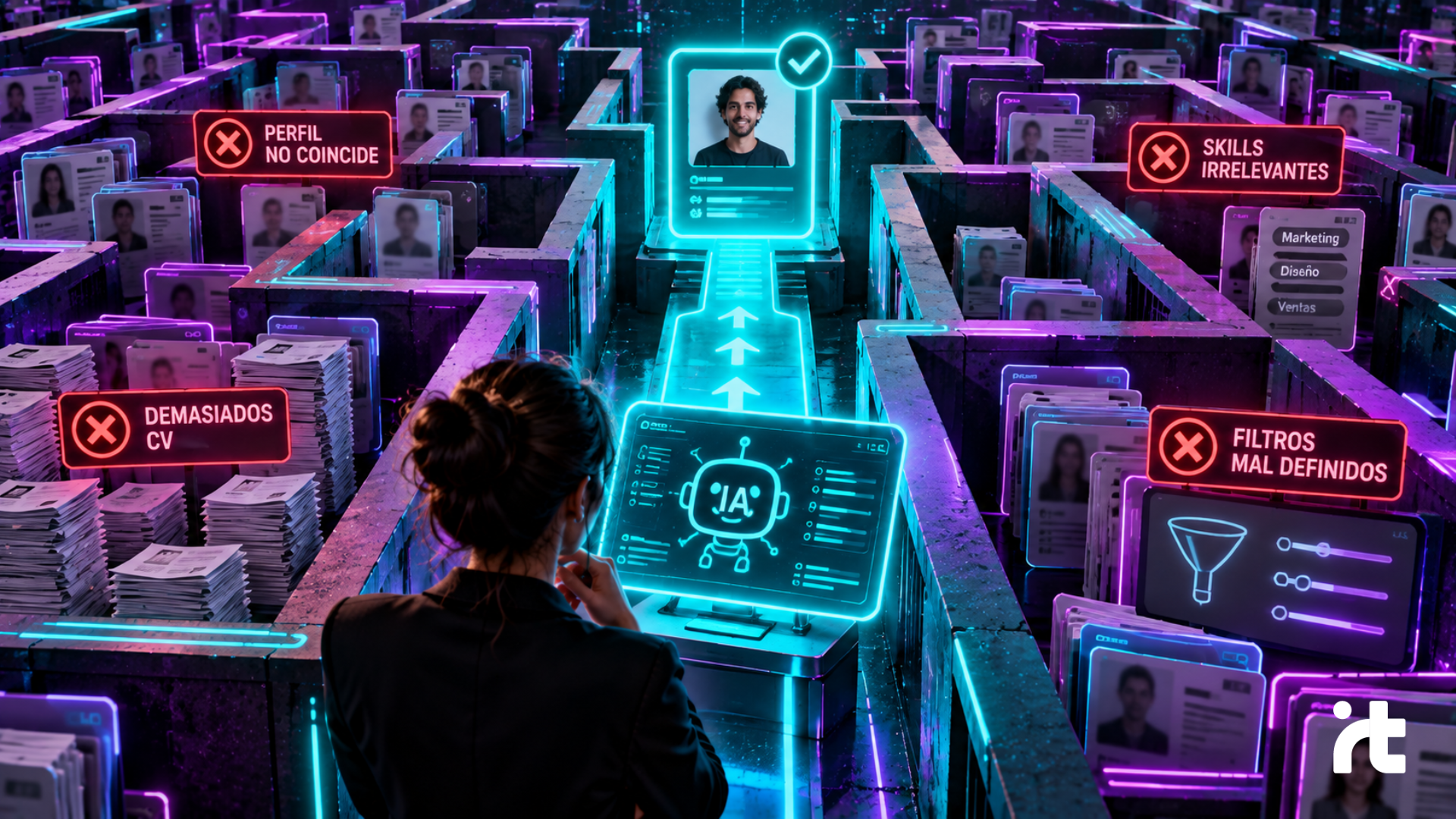 La IA te ayuda a evitar errores al buscar talento tech