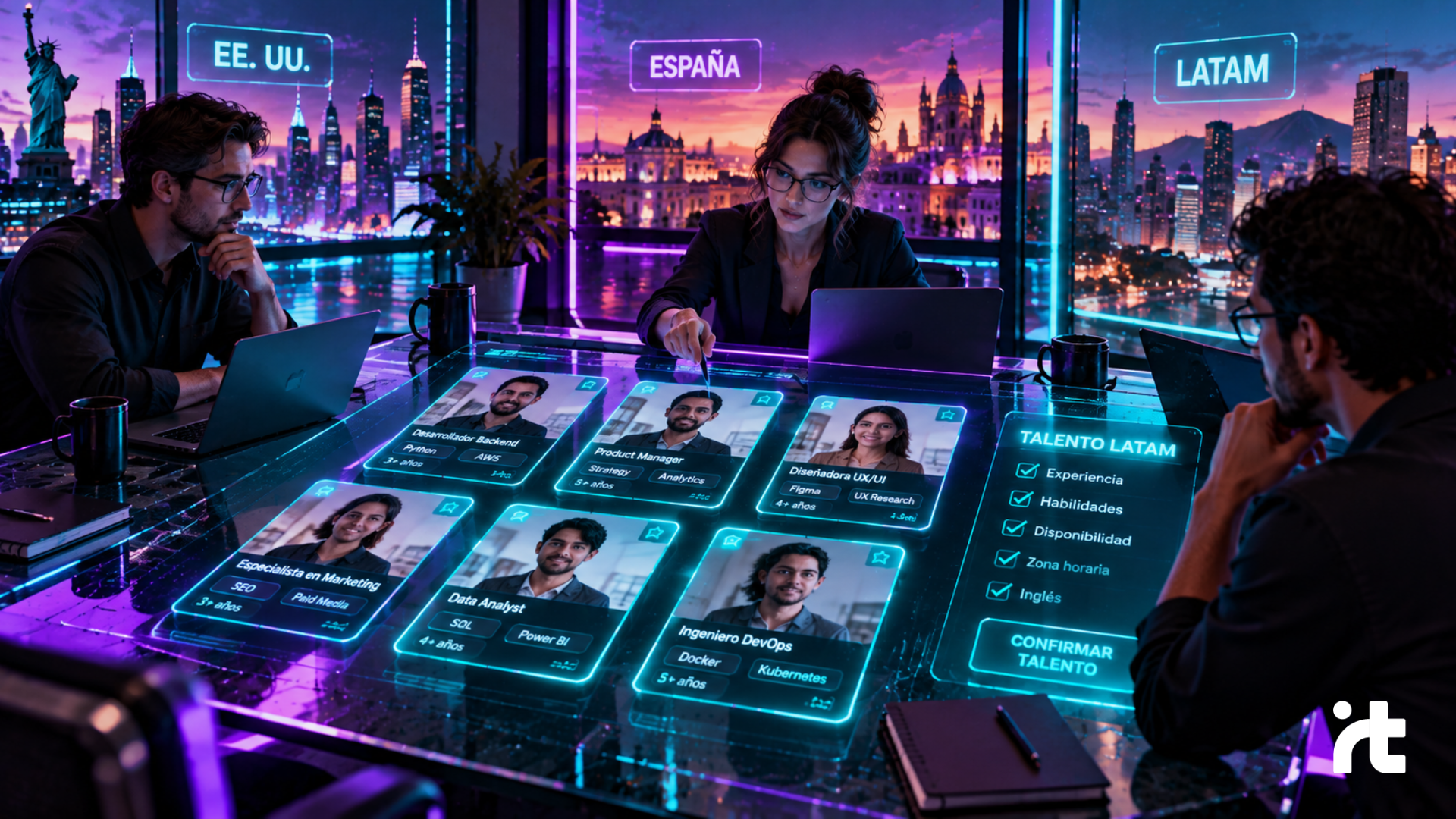Consigue talento IT LATAM para EE.UU., España o Latinoamérica